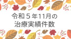 令和５年11月の治療実績件数
