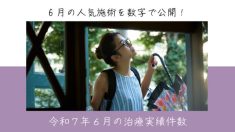 令和７年６月の治療実績件数