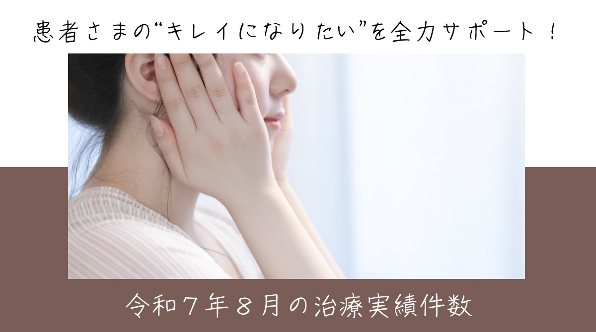 令和７年８月の治療実績件数