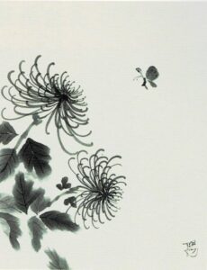 髙月先生の水墨画