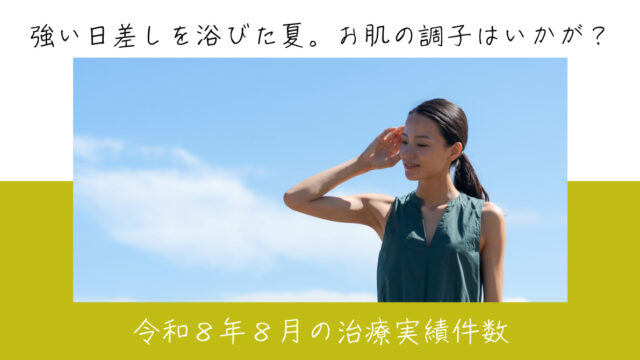 令和８年８月の治療実績件数